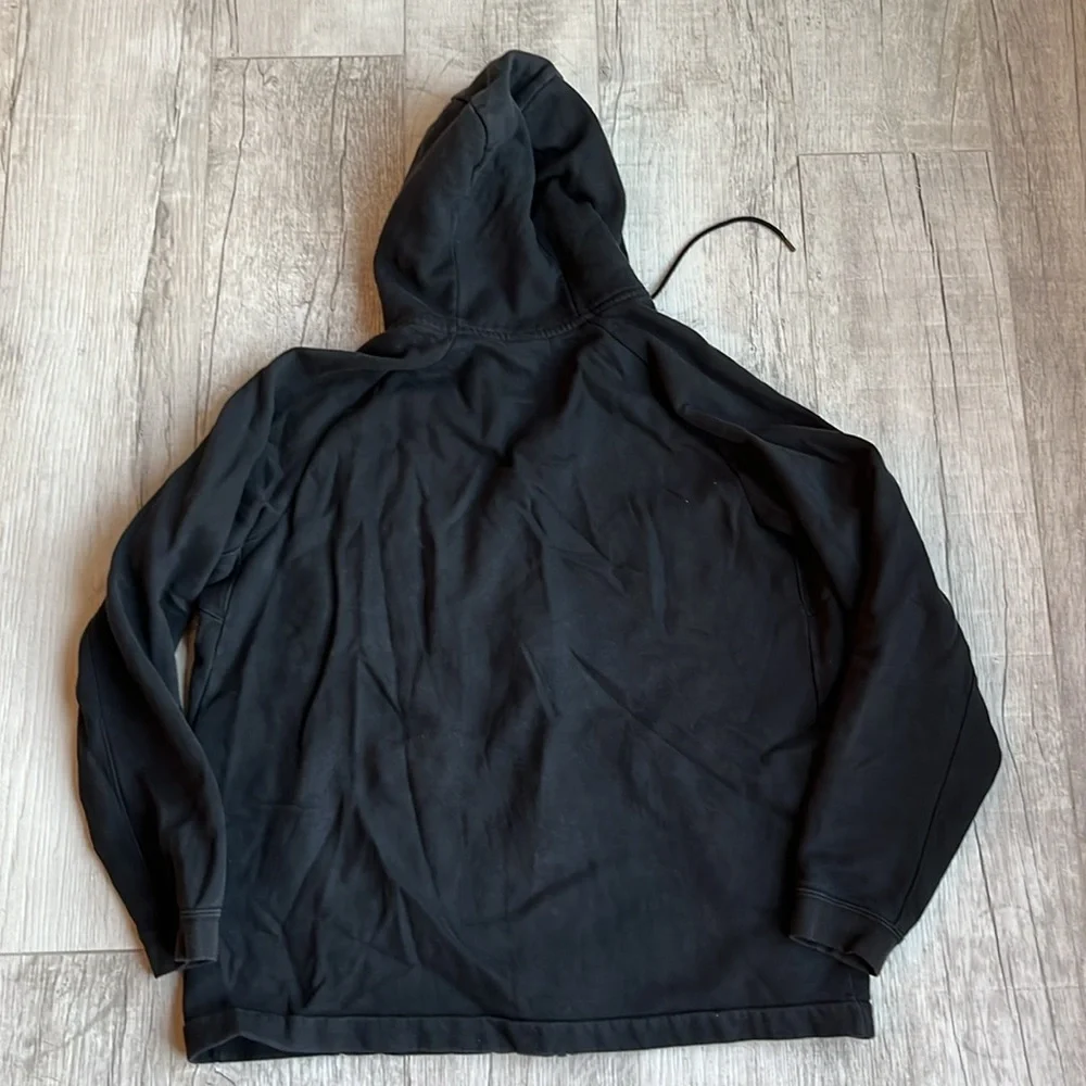 Nike Full Zip Modern Black Hoodie Raglan Women’s Size XXL EUC‎